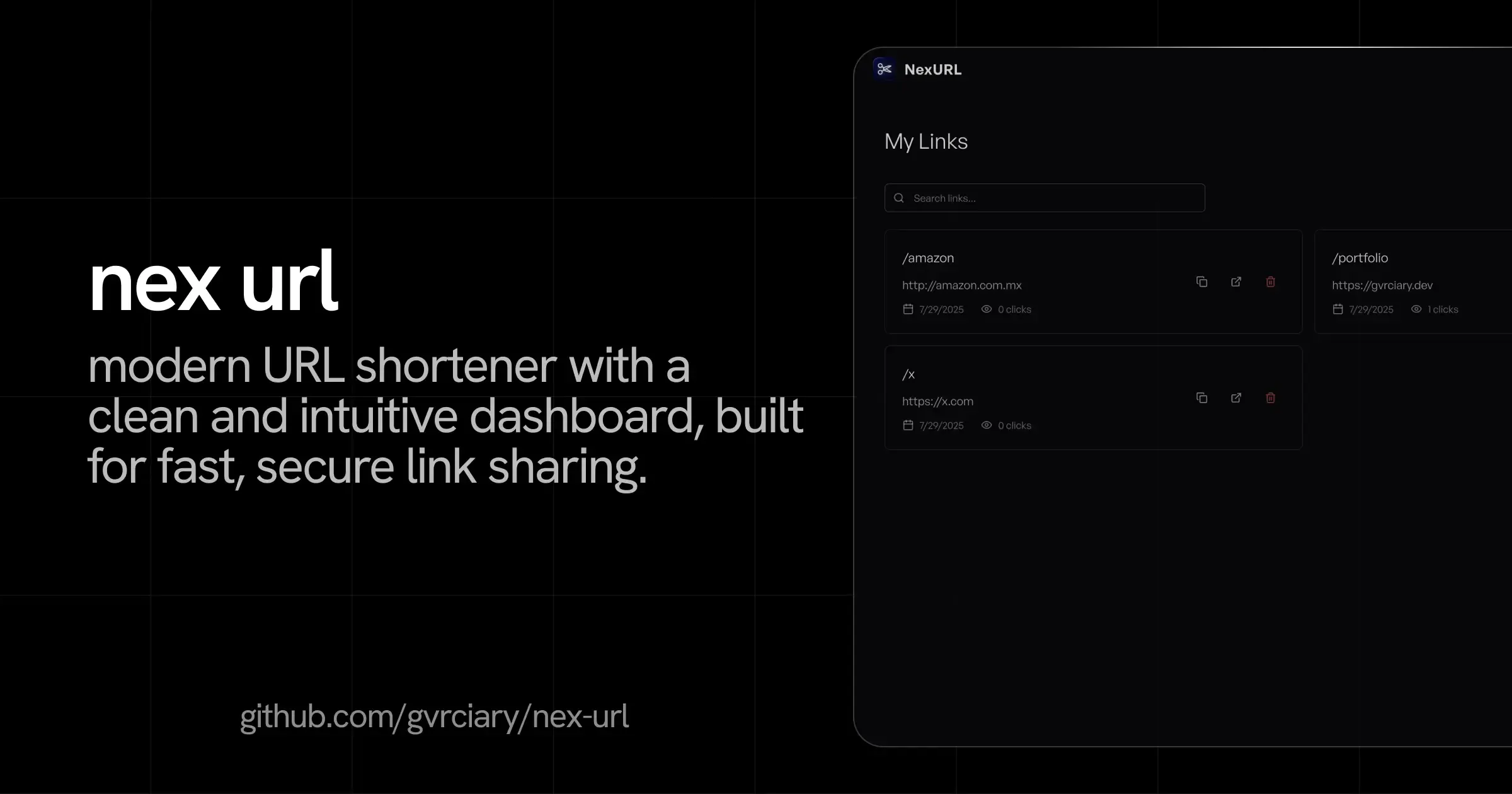 Nex URL og image